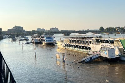 Die Dampferflotte in Dresden wird aufgrund des Hochwassers noch eine Weile pausieren. Foto: privat