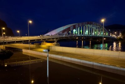 In Ústí nad Labem an der Elbe ist der Pegel bereits 6, 83 Meter hoch. Foto: Daniel Unger