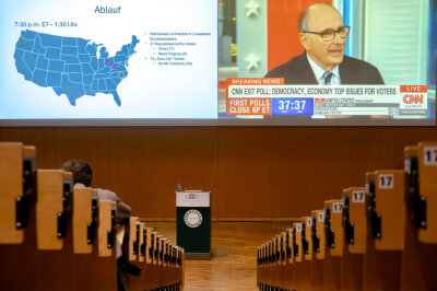 Election Night an der TU Chemnitz: Spannende Einblick in die US- Präsidentschaftswahl - Spannende Einblick in die "Election Night" an der TU Chemnitz. Foto: Michele Scognamillo