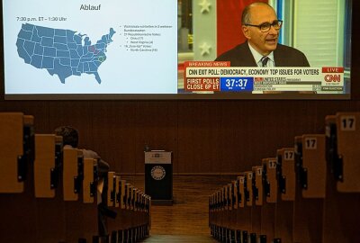 Election Night an der TU Chemnitz: Spannende Einblick in die US- Präsidentschaftswahl - Spannende Einblick in die "Election Night" an der TU Chemnitz. Foto: Michele Scognamillo