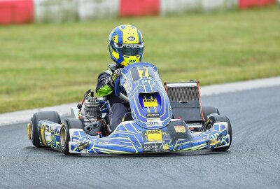 Erfolge mit aktuellen Karts und alten K-Wagen in Mülsen - Emil Drelok sicherte sich seinen zweiten OAKC-Titel. Foto: Thorsten Horn