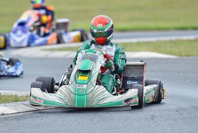 Erfolge mit aktuellen Karts und alten K-Wagen in Mülsen - Benno Drelok gehörte zu den unter Wert geschlagenen regelmäßigen OAKC-Teilnehmern. Foto: Thorsten Horn