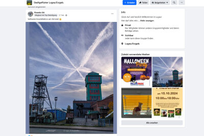 Erneutes Himmelsphänomen sorgt für Aufsehen über Westsachsen - Linien im Himmel. Foto: Screenshot Facebook