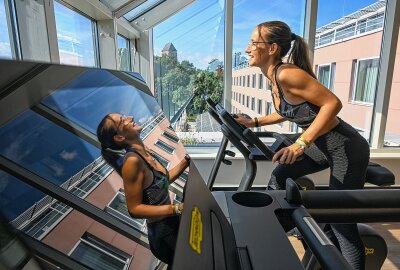 Erstes Fitnessstudio über den Dächern von Chemnitz - Das erste Rooftop-Gym in Chemnitz. Foto: Andreas Seidel