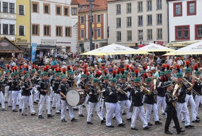 Erzgebirge feiert: 5 Jahre UNESCO-Welterbe Montanregion - In Olbernau wird es eine große Bergparade geben. Foto: Archiv/ Christof Heyden