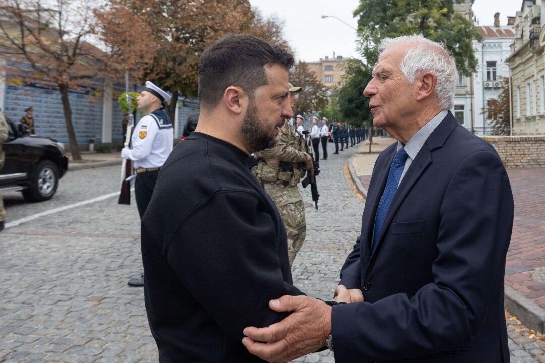 EU-Außenbeauftragter Borrell zu Gesprächen in Kiew - Josep Borrell war bereits mehrfach in der von Russland angegriffenen Ukraine, um dem Land die Solidarität der EU zu versichern. (Archivbild)