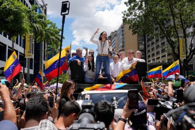 EU-Parlament ehrt Venezuelas Opposition mit Sacharow-Preis - Machado musste im Sommer untertauchen. (Archivbild)