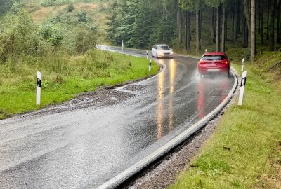 Extreme Regenfälle in Teilen des Erzgebirges: Keller vollgelaufen - In einigen Regionen des Erzgebirges bestand akute Überflutungsgefahr. Foto: Daniel Unger