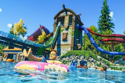 Fast schon Weihnachten: Die Spiele-Highlights des Monats November - Nicht nur Achterbahnen, sondern auch Wasserattraktionen und anderen Freizeitpark-Vergnügen lassen sich mit "Planet Coaster 2" erdenken und realisieren. Verbesserten und erweiterte Bau- und Wege-Werkzeuge für die Fahrgeschäfte und die Kulissen drumherum sollen die Kreativität der Erbauer beflügeln. Ab 6. November für PC, PS5 und Xbox Series.