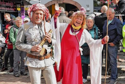 Festumzug zum 25. Sächsischen Landeserntedankfest: Ein buntes Spektakel in Mittweida - Eindrücke vom Festumzug und der Innenstadt. Foto: Andrea Funke 