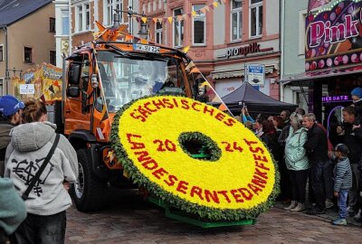 Festumzug zum 25. Sächsischen Landeserntedankfest: Ein buntes Spektakel in Mittweida - Eindrücke vom Festumzug und der Innenstadt. Foto: Andrea Funke 