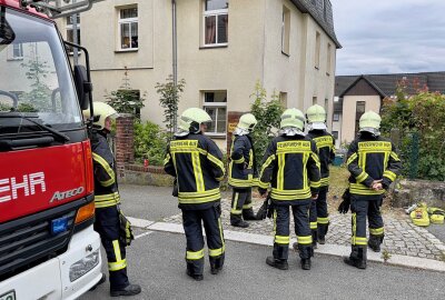 Feuerwehr alarmiert: Küchenbrand in Aue - Die Wohnung wurde gelüftet. Bild: Daniel Unger