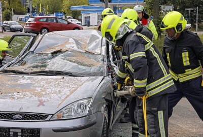 Feuerwehrgroßeinsätze in Chemnitz: Was ist passiert? - Übung bei der Messe Chemnitz. Foto: Jan Härtel