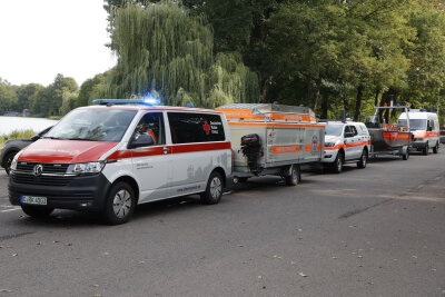 Übung am Chemnitzer Schlossteich. Foto: Jan Härtel