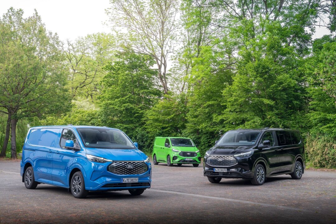 Ford setzt Transit und Tourneo Custom unter Strom - Ford führt ab Sommer den Transit und den Tourneo Custom auch in einer rein elektrischen Version ein.