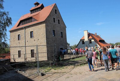 Freiberger nutzen seltene Gelegenheit zum Einblick in bedeutende Kulturdenkmäler - Der Andrang und das Interesse an der Besichtigung des Treibehauses waren groß. Foto: Renate Fischer