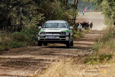 Freud und Leid für die Rallye-Teams des CAMC - Erfolgreiche Rallye für Silvio März/Paul Knüpfer. Foto: Thomas Gorlt