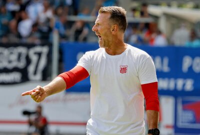 FSV-Trainer Rico Schmitt genießt historischen Befreiungsschlag an jenem "verdammten Sonntag" - Zwickauer Trainer Rico Schmitt. Foto: Harry Härtel