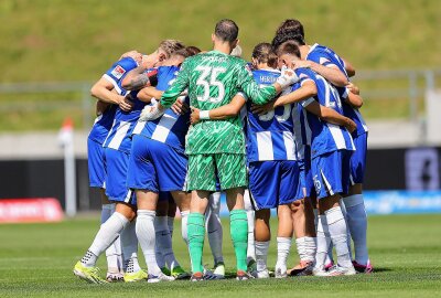 FSV verliert 1:6 gegen Zweitligist Hertha BSC - Der Teamkreis von Hertha BSC. Foto: PICTURE POINT / Gabor Krieg