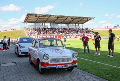 FSV verliert 1:6 gegen Zweitligist Hertha BSC - Trabant "Erwin" in der GGZ Arena. Foto: PICTURE POINT / Gabor Krieg