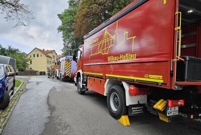 Gartenlaube brennt nach Explosion völlig aus: Verdacht auf Brandstiftung - In Wilkau-Haßlau brannte eine Laube völlig aus. Foto: Mike Müller