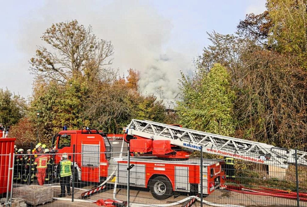 Großbrand in Löbau: Brandserie setzt sich fort - Brandserie in Löbau setzt sich fort. Foto: xcitepress