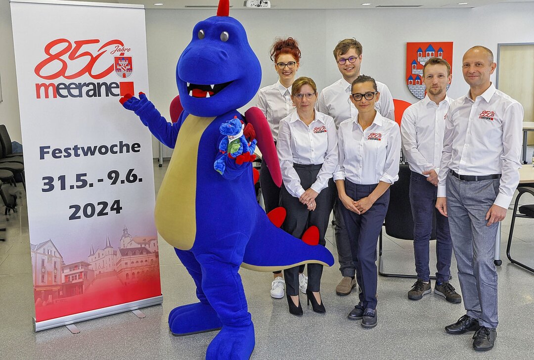 Große Jubiläumsfeier: Meeraner Festwoche beginnt am 31. Mai - Bei den Organisatoren um Bürgermeister Jörg Schmeißer wächst die Vorfreude auf den Start der Festwoche. Foto: Andreas Kretschel