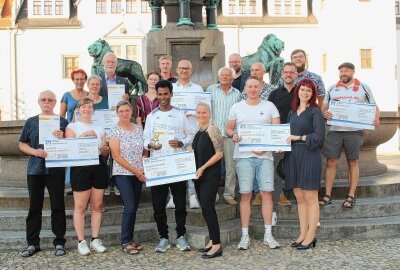 "Großer Stern des Sports" 2024 in Bronze für den TVL Freiberg e.V. - Die Gewinner und Organisatoren der Auszeichnung der Sterne des Sport 2024 Foto: Renate Fischer