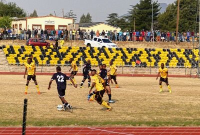 Groundhopping: Wie Corona die Fußball- und Reiselust einschränkt - Auch auf dem afrikanischen Kontinent besuchte er bereits Fußballspiele. Wie beispielsweise im Königreich Lesotho, das vollständig von südafrikanischem Territorium eingeschlossen ist. Foto: Privat