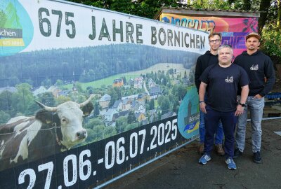 Grünhainichener Heimatfest dient Nachbarort als Vorbild - Julian Helwig, Sebastian Folgner und Martin Trinks gehören zum Vorstand des Fördervereins "675 Jahre Börnichen". Foto: Andreas Bauer