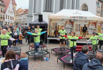 Herbstfest: Freiberg feiert die Feste wie sie fallen - Auch die Crazy Jumpers sorgten für Stimmung. Foto: Renate Fischer