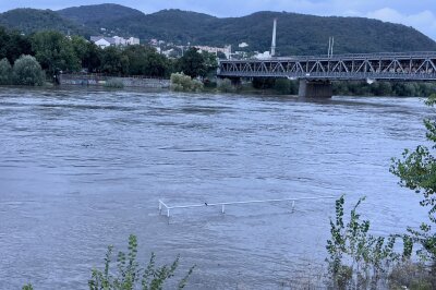 Usti nad Labem erreicht bereits einen Wasserstand von über 6 Meter. Foto: Daniel Unger