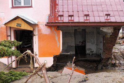 Hochwasserkatastrophe in Tschechien und Polen: Starke Schäden auf Straßen und Häuser -  Als Hotspot entwickelt sich das Altvatergebirge. Im Bild: Mikulovice. Foto: Bernd März