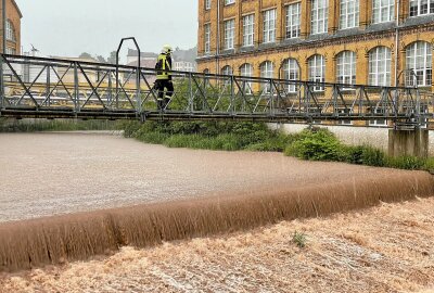 Hochwasserwarnungen für die Obere Weiße Elster, die Mulden und die Nebenflüsse der Oberen Elbe weiter aktiv - Der Schwerpunkt der erwarteten Hochwasserlage liegt weiterhin in Westsachsen, in den Flussgebieten der Oberen Weißen Elster und Mulde.. Foto: Daniel Unger