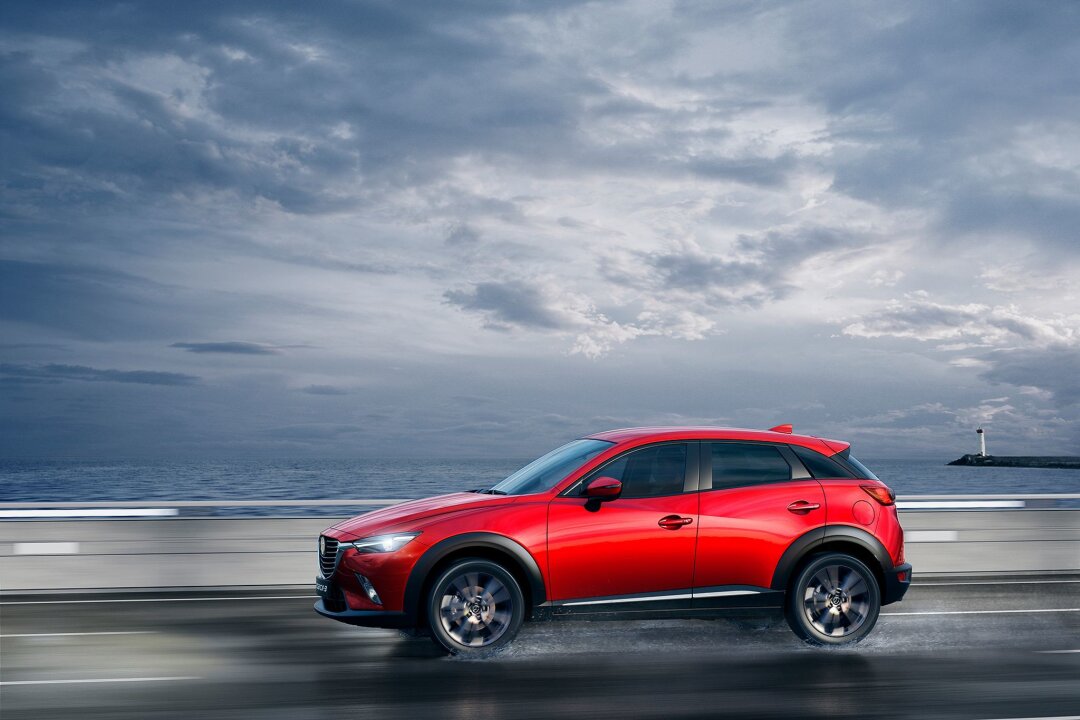 Holpriger Start, dann stark: Der Mazda CX-3 beim Tüv - Gut gestylt? Geschmackssache - wie immer. Mazda nennt seine Formensprache Kodo-Design.