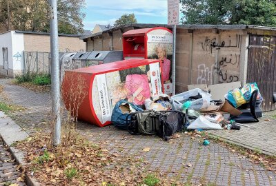 Illegaler Müllstandort in Plauen: Ärger im Wohngebiet wächst - Eine illegale Müllhalde ist mitten Plauen entstanden. Foto: Karsten Repert