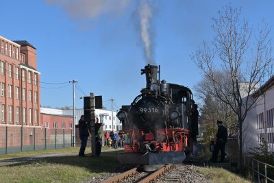 Jahresende naht: Museumsbahn Schönheide unter Dampf - Die Museumsbahn Schönheide stand bei den Herbstfahrten unter Dampf.  Foto: Ramona Schwabe 