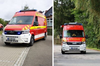 Jubiläen, Ehrungen und neue Technik - So war das Feuerwehrfest in Garnsdorf - Der neue ELW1 ist ein echtes Schmuckstück: Ein MAN TGE-Fahrgestell mit Allradantrieb, 176 PS und modernster Technik.