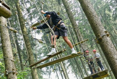 Jugendaustausch in Zschopau vereint Schüler aus vier Ländern - Statt um Wissen, wie im Chemnitzer Industriemuseum, ging es diesmal ums Abenteuer. Foto: Andreas Bauer