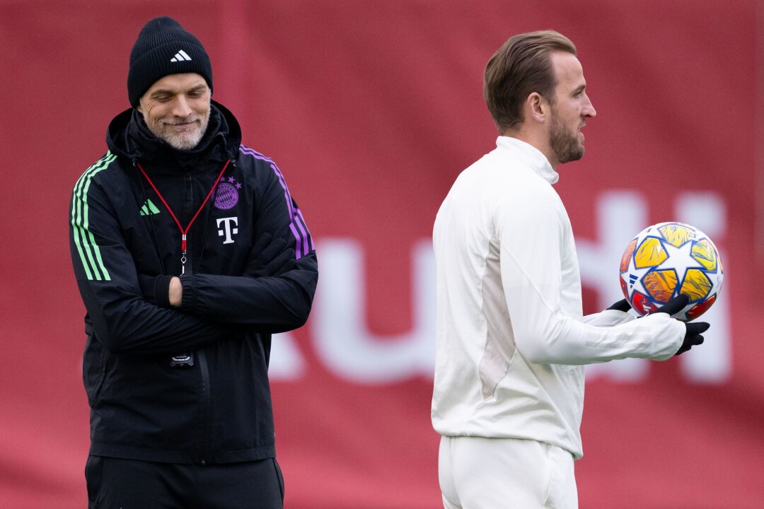 Kane warnt Englands Stars: "Scheut keine Konfrontation" - Harry Kane (r) arbeitet bald wieder mit Thomas Tuchel (l) zusammen.