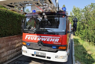 Kellerbrand in Schwarzenberg: Feuerwehr verhindert Ausbreitung - Das Feuer wurde schnell unter Kontrolle gebracht. Foto: Niko Mutschmann