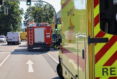 Kellerbrand in Schwarzenberg: Feuerwehr verhindert Ausbreitung - Das Feuer wurde schnell unter Kontrolle gebracht. Foto: Niko Mutschmann