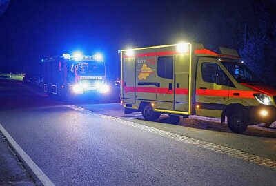 Komplizierte Rettungsaktion in Chemnitz: Pilzsammler verunglückt schwer - Polizei und Rettungsteams arbeiteten unter Hochdruck. Foto: Jan Härtel