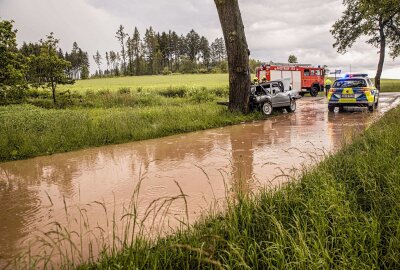 Kontrolle verloren: Oldtimer kollidiert mit Baum - Von Fahrbahn abgekommen und gegen Baum gekracht. Foto: Igor Pastierovic