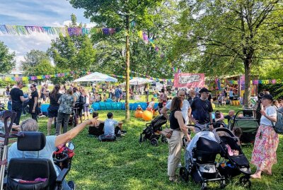 Kosmos-Festival in Chemnitz setzt Zeichen für Toleranz und Vielfalt - Das Kosmos 2024 lockt viele Besucher zum Chemnitzer Schlossteich. Foto: Anika Weber