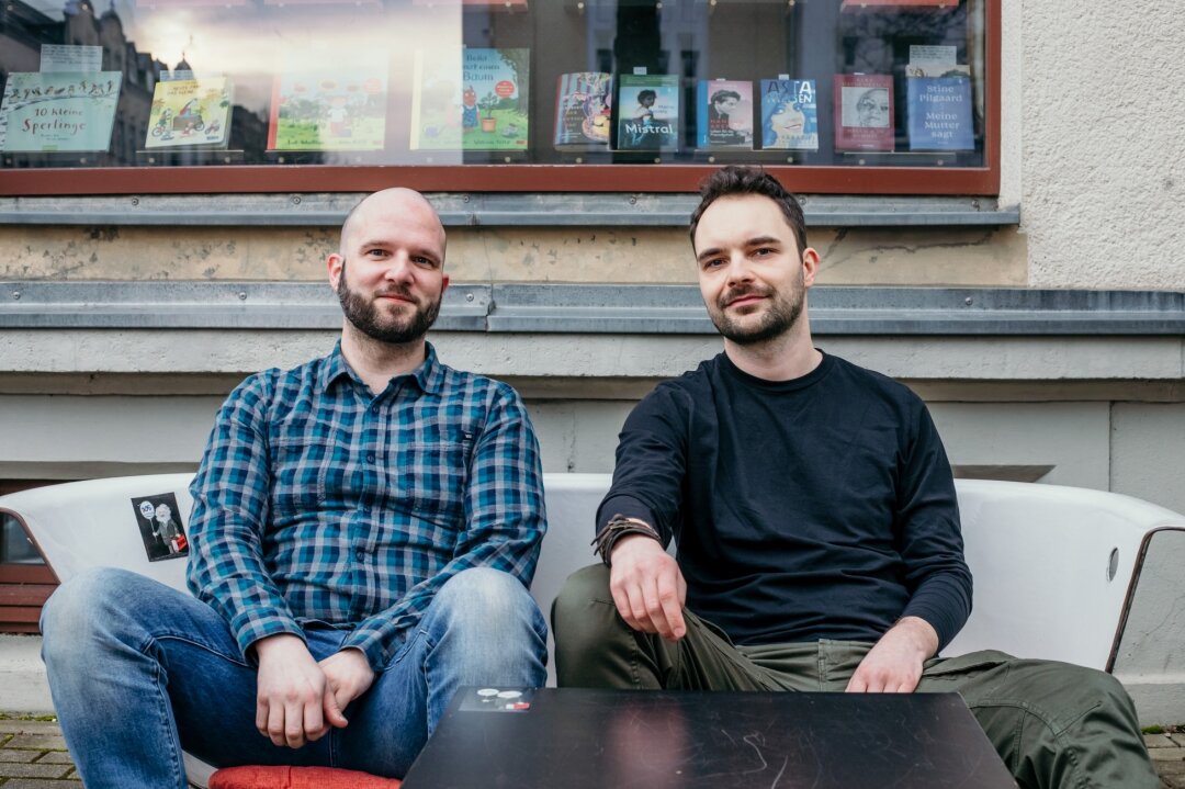 Kula-Festival auf dem Chemnitzer Kaßberg: Ein Tag voller Literatur - Alexander Büttner und Alexander Senf (Aquileria). Foto: Caroline Loße