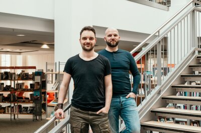 Kula-Festival auf dem Chemnitzer Kaßberg: Ein Tag voller Literatur - Alexander Büttner und Alexander Senf (Aquileria). Foto: Caroline Loße