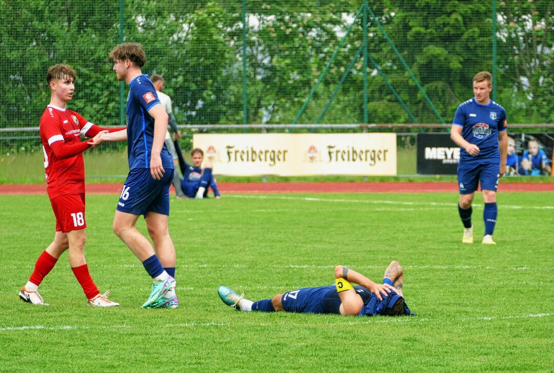 Landesliga-Abstieg von Motor Marienberg ist besiegelt - Nach nur einem Jahr verabschieden sich die Motor-Kicker aus Marienberg wieder aus der NOFV-Oberliga Süd. Foto: Andreas Bauer