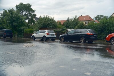 Ein starkes Unwetter zog Freitagnachmittag über Leipzig. Foto: Christian Grube