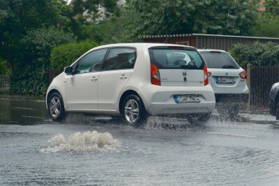 Ein starkes Unwetter zog Freitagnachmittag über Leipzig. Foto: Christian Grube